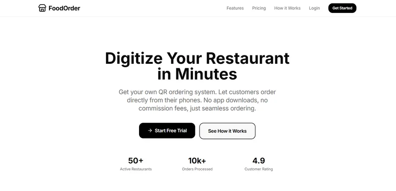 Restaurant Ordering Platform